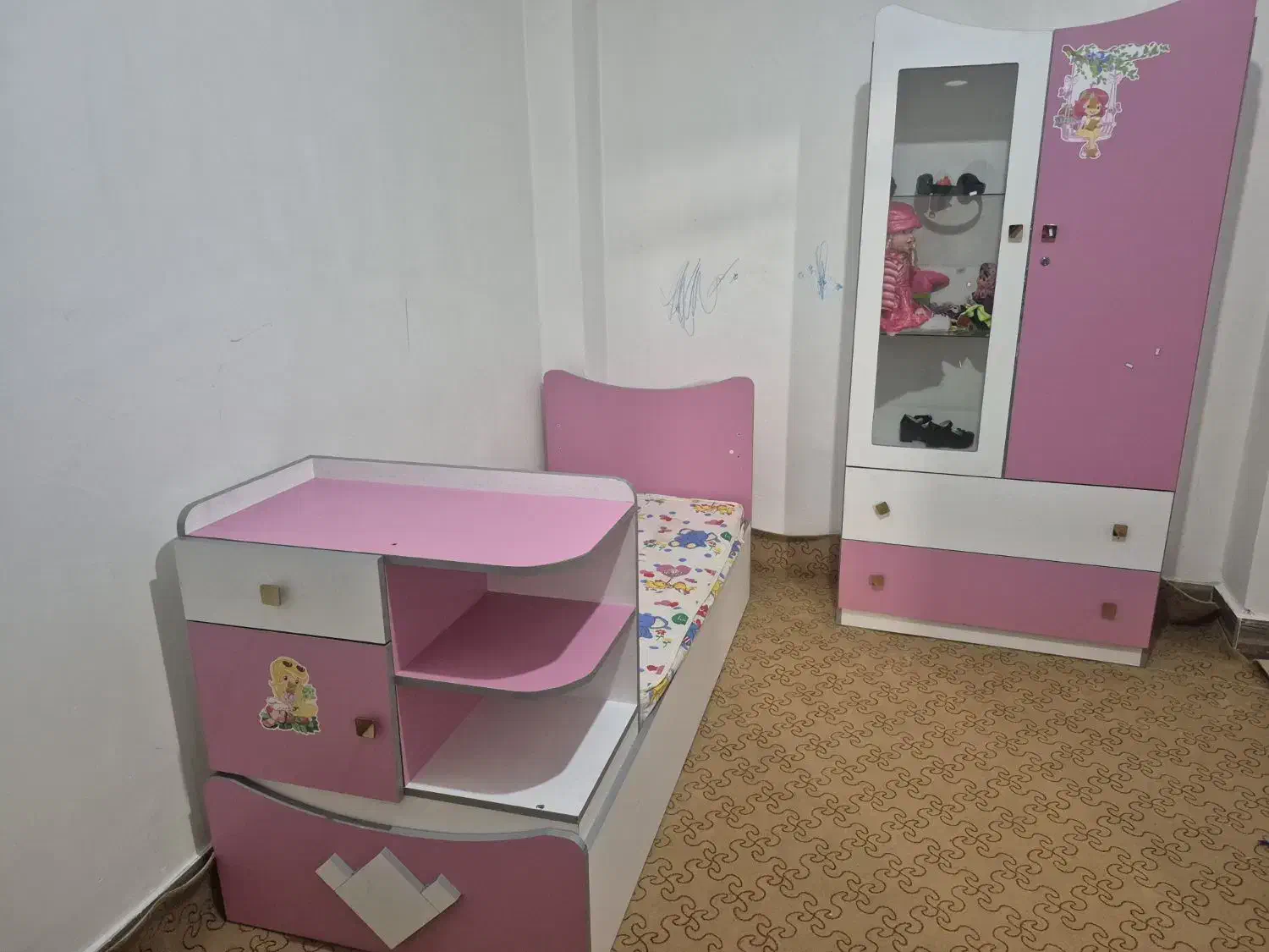 کمد و تخت کودک و نوجوان|تخت و سرویس خواب|مراغه, |دیوار
