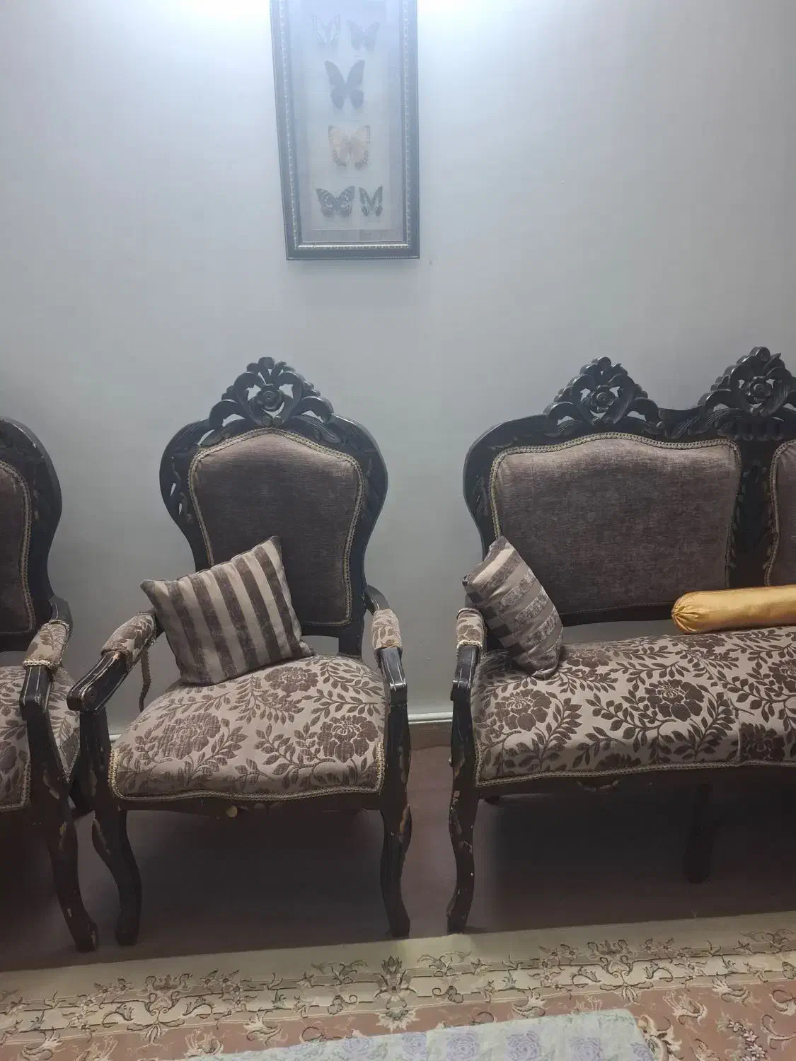 مبل نه نفره در حد در شهر طرق رود|مبلمان خانگی و میز عسلی|نطنز, |دیوار