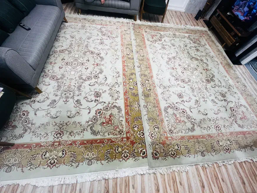 یک جفت فرش ۹ متری ۵۰۰ شانه|فرش|همدان, |دیوار
