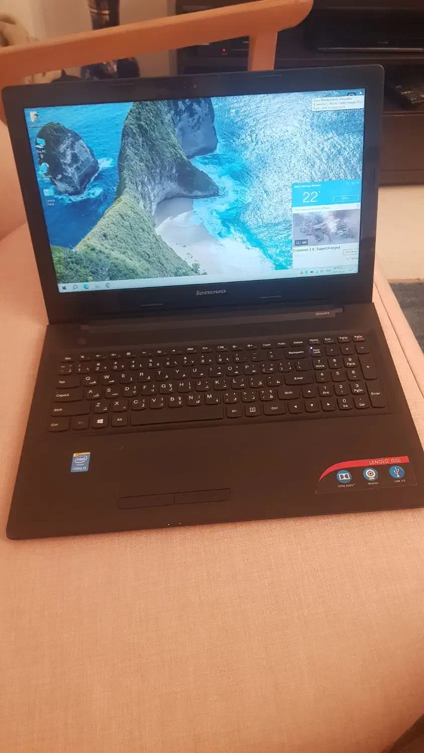 لنوو G50/Ci3/SSD/8g گرافیکدار در حد نو|رایانه همراه|تهران, صادقیه|دیوار