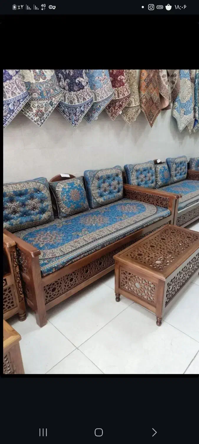 تولید تخت سنتی چوب روس|مبلمان خانگی و میز عسلی|اردبیل, |دیوار