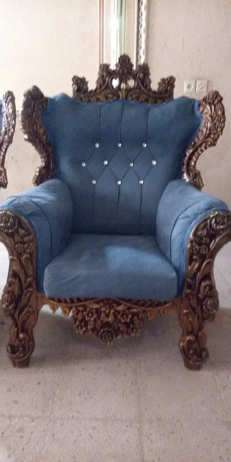 مبل 7 نفره استیل|مبلمان خانگی و میز عسلی|قم, نخودی|دیوار