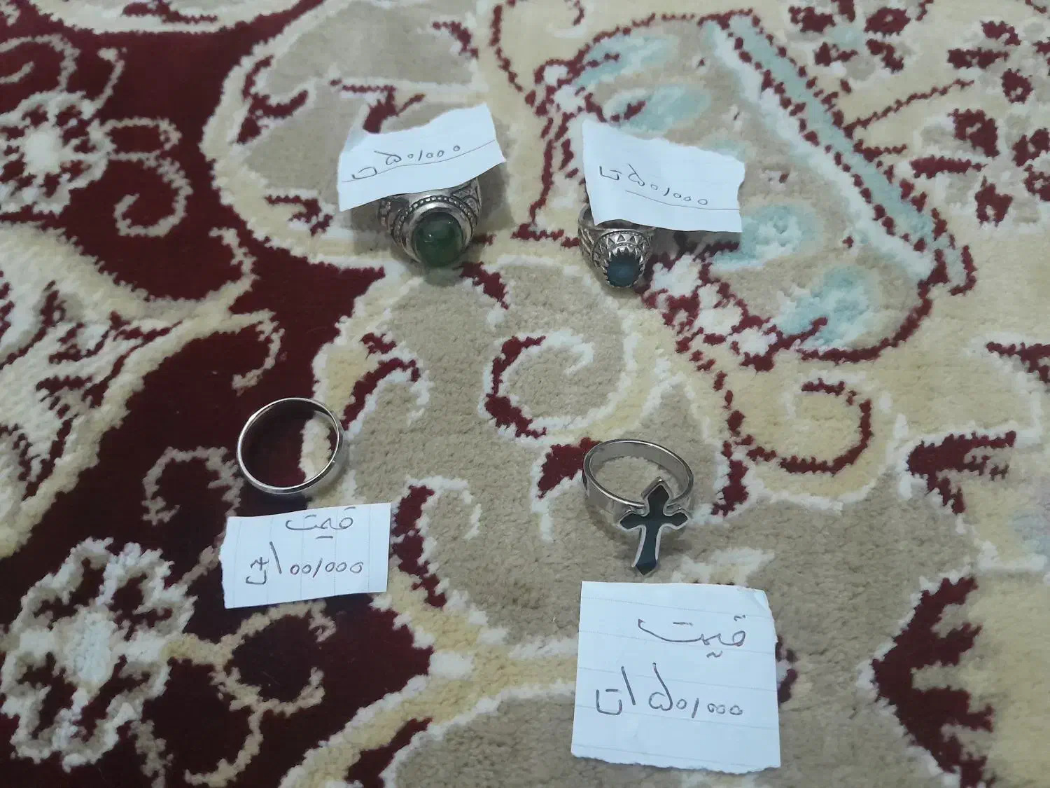 انگشتر نگین دار و سلیبی و ساده|بدلیجات|ملایر, |دیوار