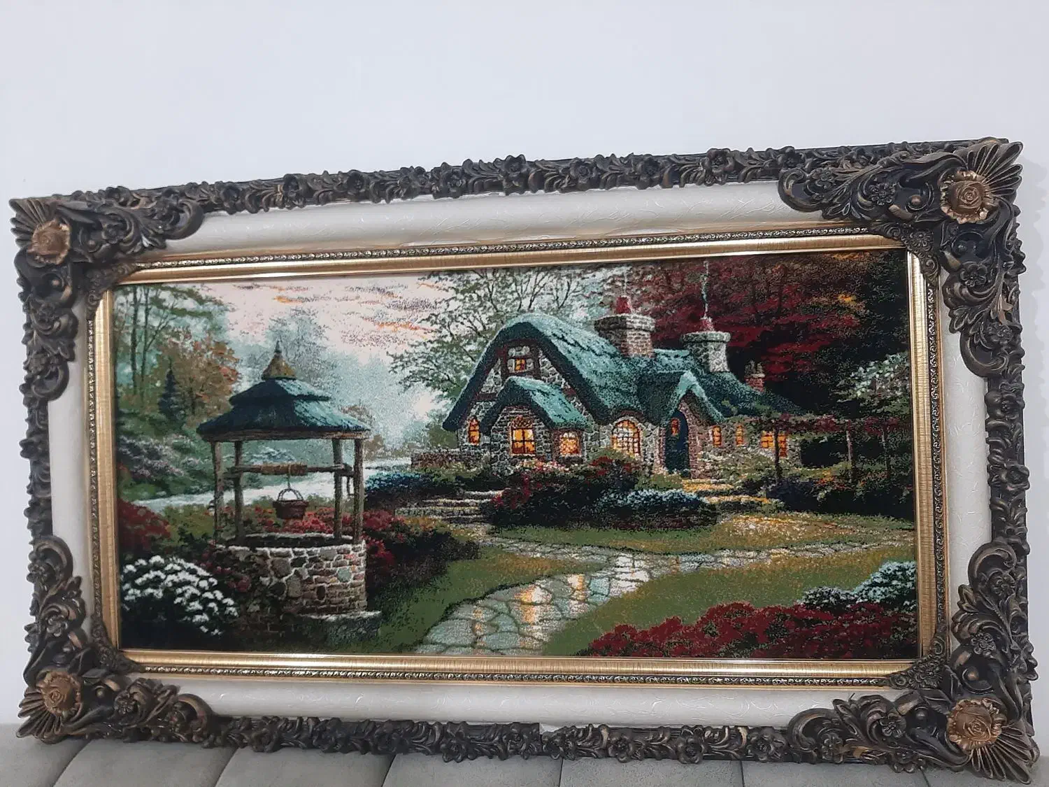 دوعددتابلو.یکی تابلوفرش ویکی تابلوطلاکوب|تابلو فرش|شهریار, شهرک شاهد|دیوار