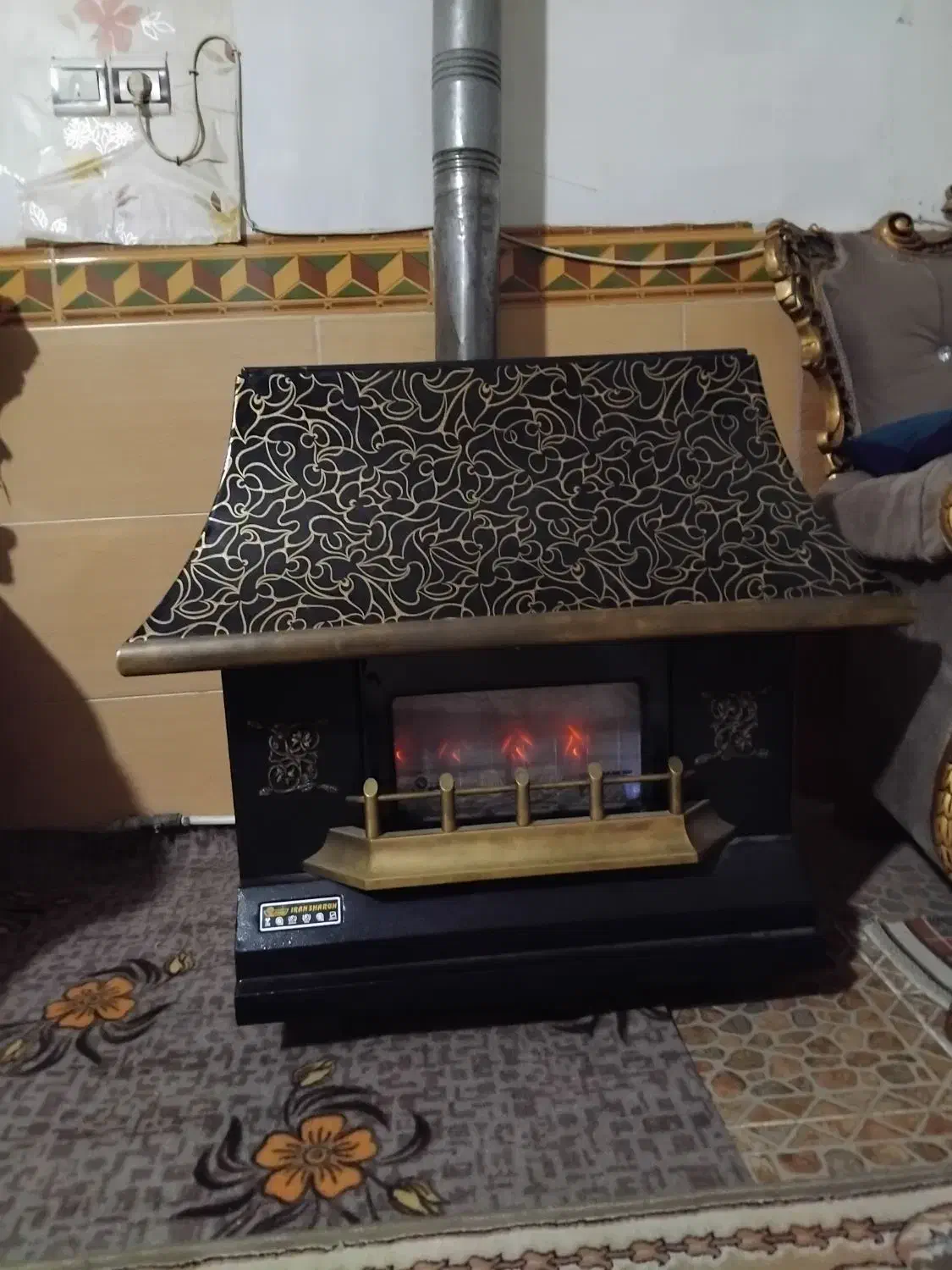 بخاری طرح شومینه درحدنو|بخاری، هیتر، شومینه|شهریار, شهرک شاهد|دیوار