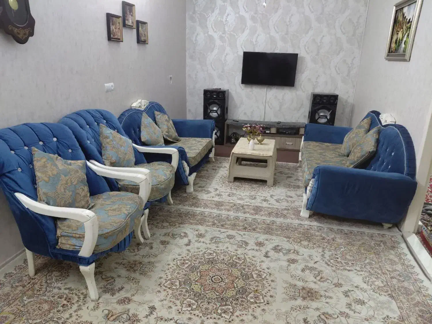 مبل 7نفره|مبلمان خانگی و میز عسلی|رباط‌کریم, رباط‌کریم|دیوار