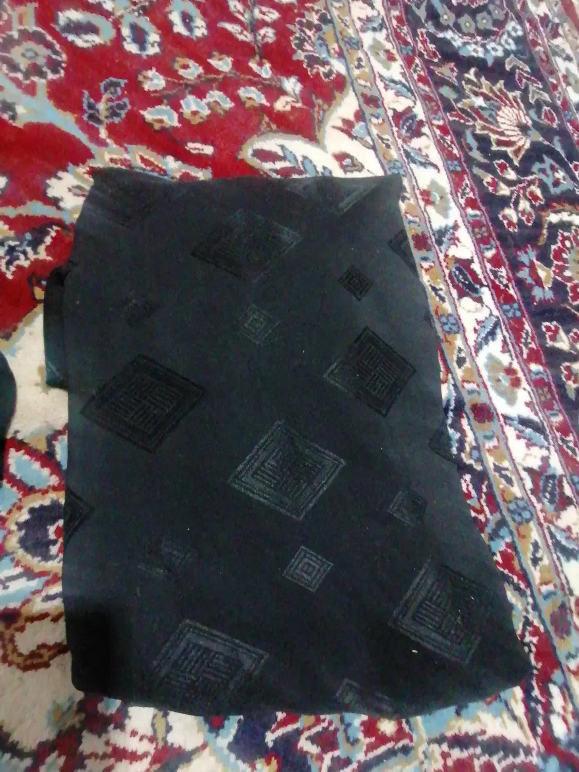 چادر مشکی گلدار دوخته|لباس|کرمان, |دیوار