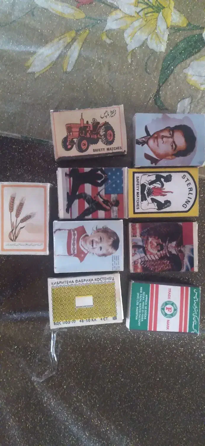 کبریت شاهنشاهی وقدیمی|کلکسیون اشیاء عتیقه|تهران, زرکش|دیوار