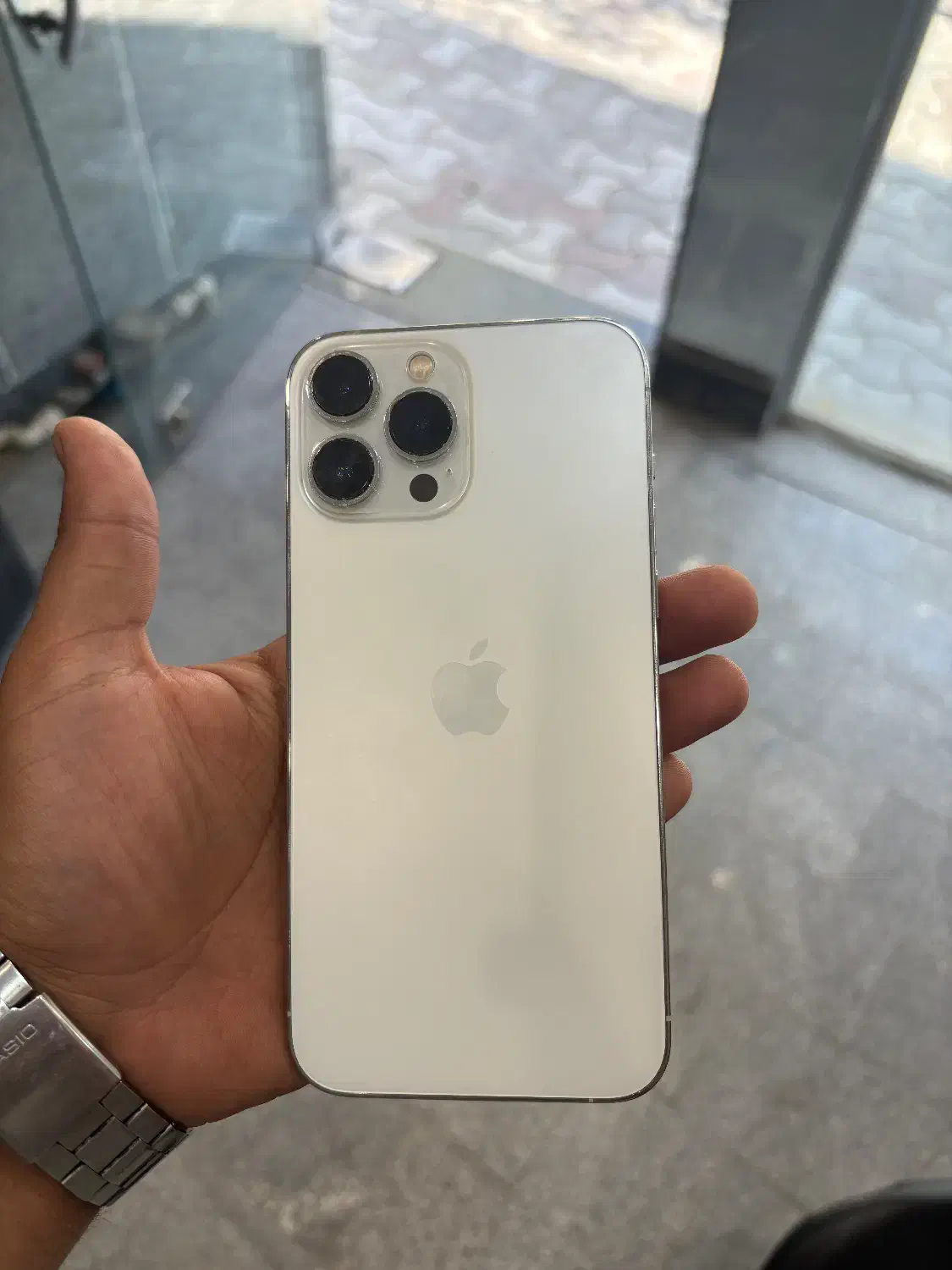 آیفون سیزده پرومکس سفید|موبایل|سبزوار, ولیعصر (نجار آباد)|دیوار