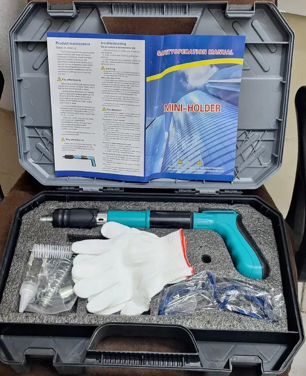 میخکوب تفنگی چاشنی خور + کیف همراه|ابزارآلات|کرج, کوی فرهنگ|دیوار