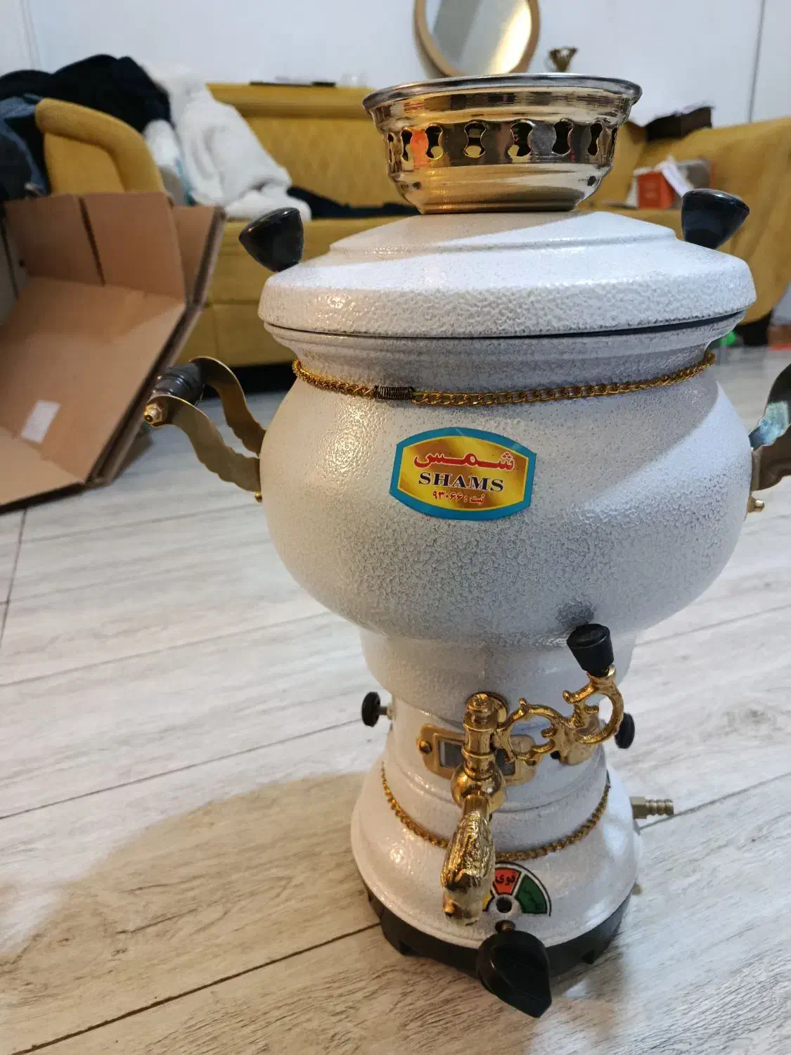 سماور گازی شمس نو آکبند|سماور، چایساز، قهوهساز|رشت, باهنر|دیوار