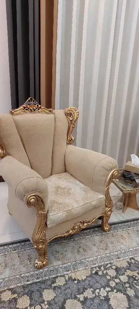 مبل 7 نفره استیل+جلومبلی+2 عسلی+بوفه کاور مبل|مبلمان خانگی و میز عسلی|گلستان (تهران), |دیوار