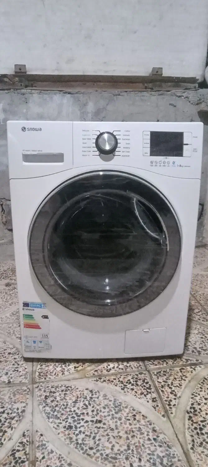 لباسشویی ۹ کیلویی گیربکسی اسنوا در حد اکبند|ماشین لباسشویی و خشک‌کن لباس|کرمانشاه, |دیوار