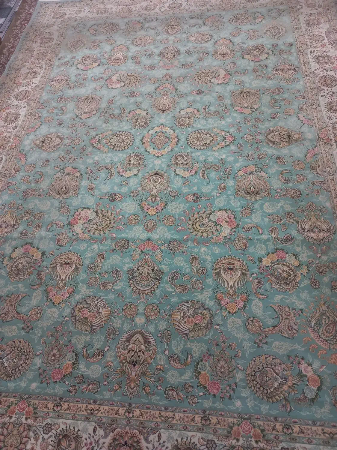 جفت فرش ۹ متری ۱۵۰۰ شانه مشهد اصل طرح افشان|فرش|مشهد, شهرک لشکر (شهرک غرب)|دیوار