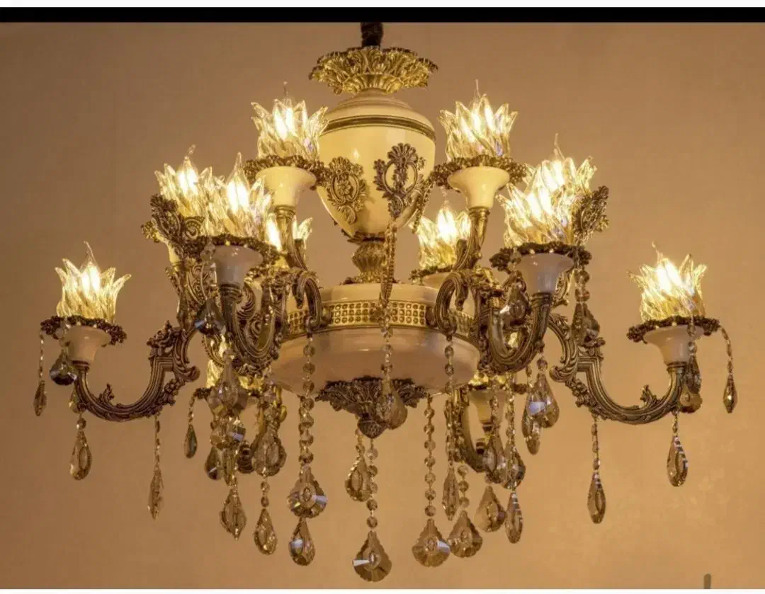 لوستر کاپ دار بزرگ پتینه خرید مستقیم تولیدی|لوستر و چراغ آویز|مشهد, خواجه ربیع|دیوار