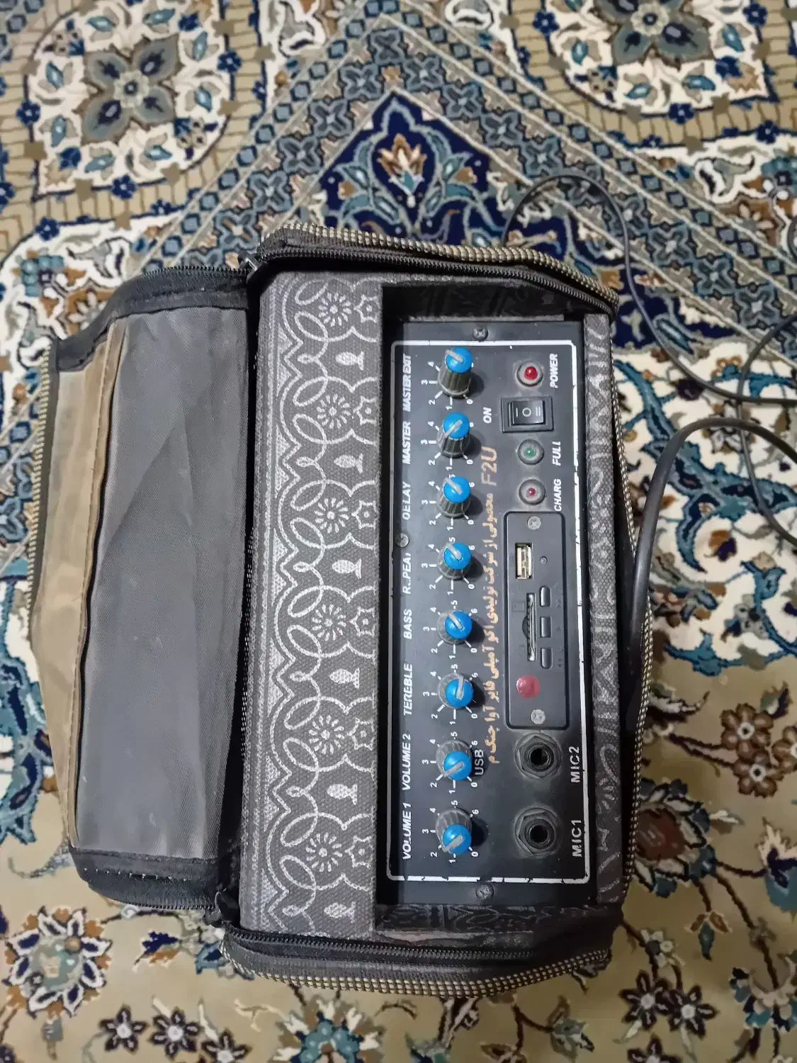 اکو آمپلی فایر نوا ساز و میکروفن|سیستم صوتی خانگی|نجف‌آباد, صالح آباد|دیوار