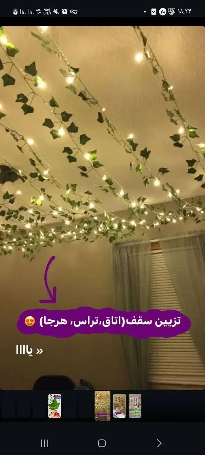 ریسه ، ریسه برگ|ریسه و چراغ تزئینی|اردکان, |دیوار