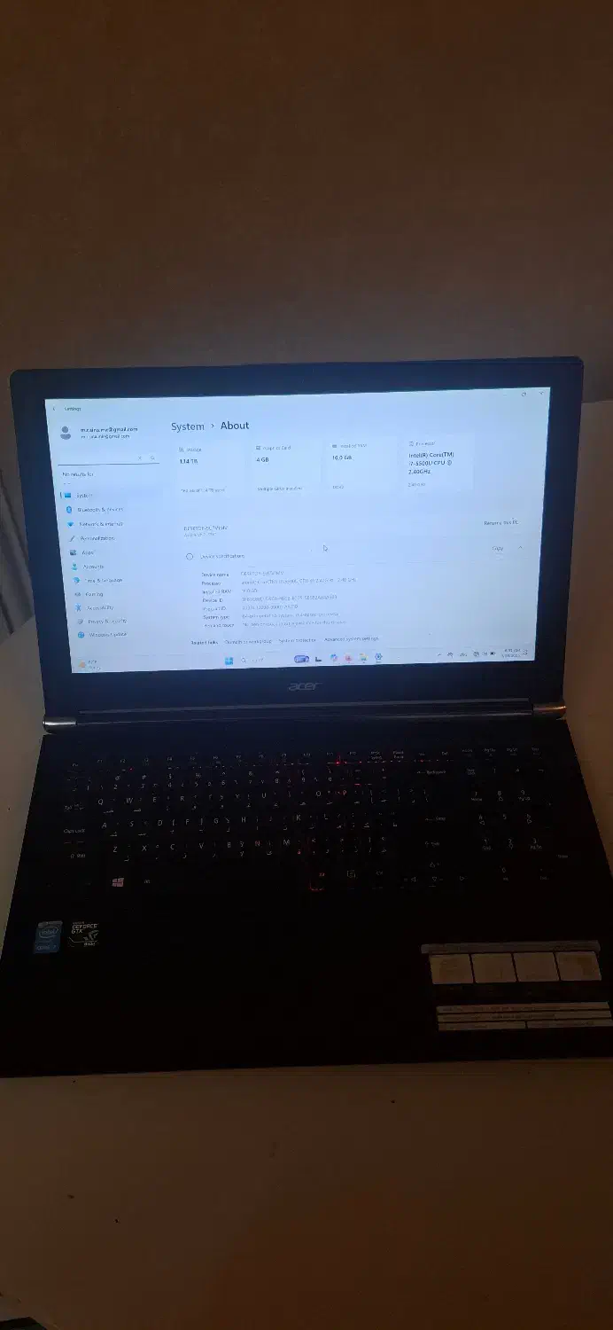 لب تاب  acer nitro v15|رایانه همراه|قزوین, |دیوار