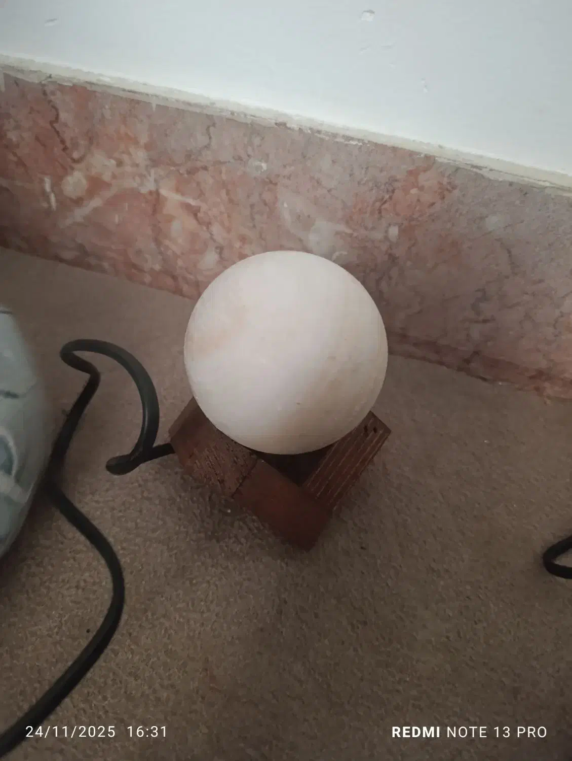 چراغ خواب نمک سنگ|چراغ خواب و آباژور|مشکیندشت, |دیوار