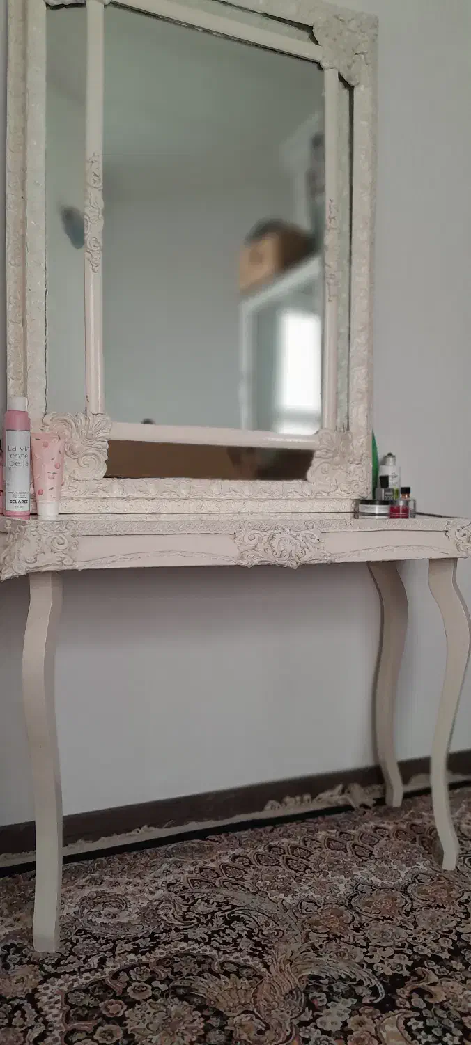 کنسول میز همراه با آینه|بوفه، ویترین، کنسول|گرمسار, |دیوار