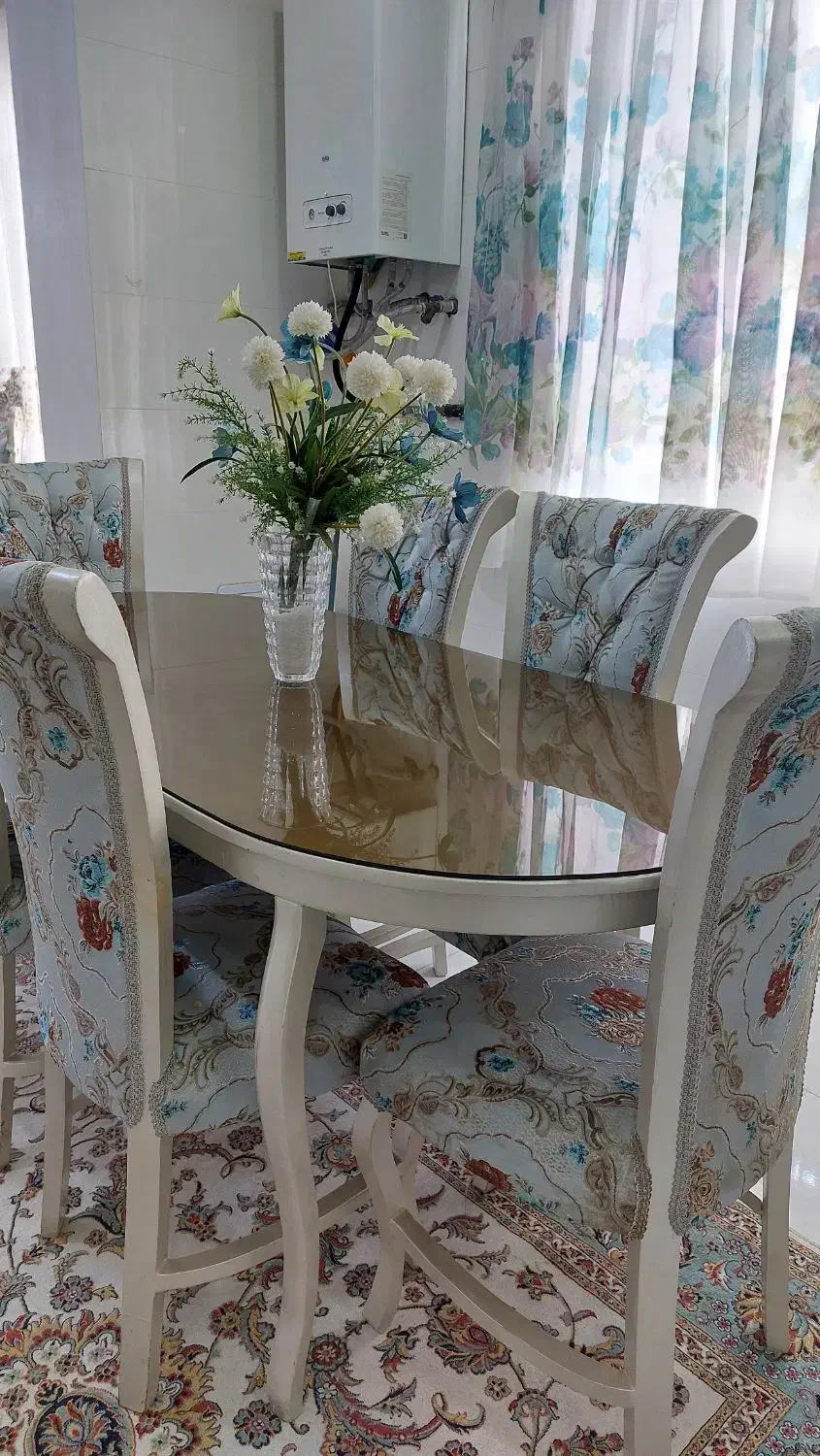 میزناهارخوری ۶ نفره|میز و صندلی غذاخوری|نیشابور, مدرس|دیوار