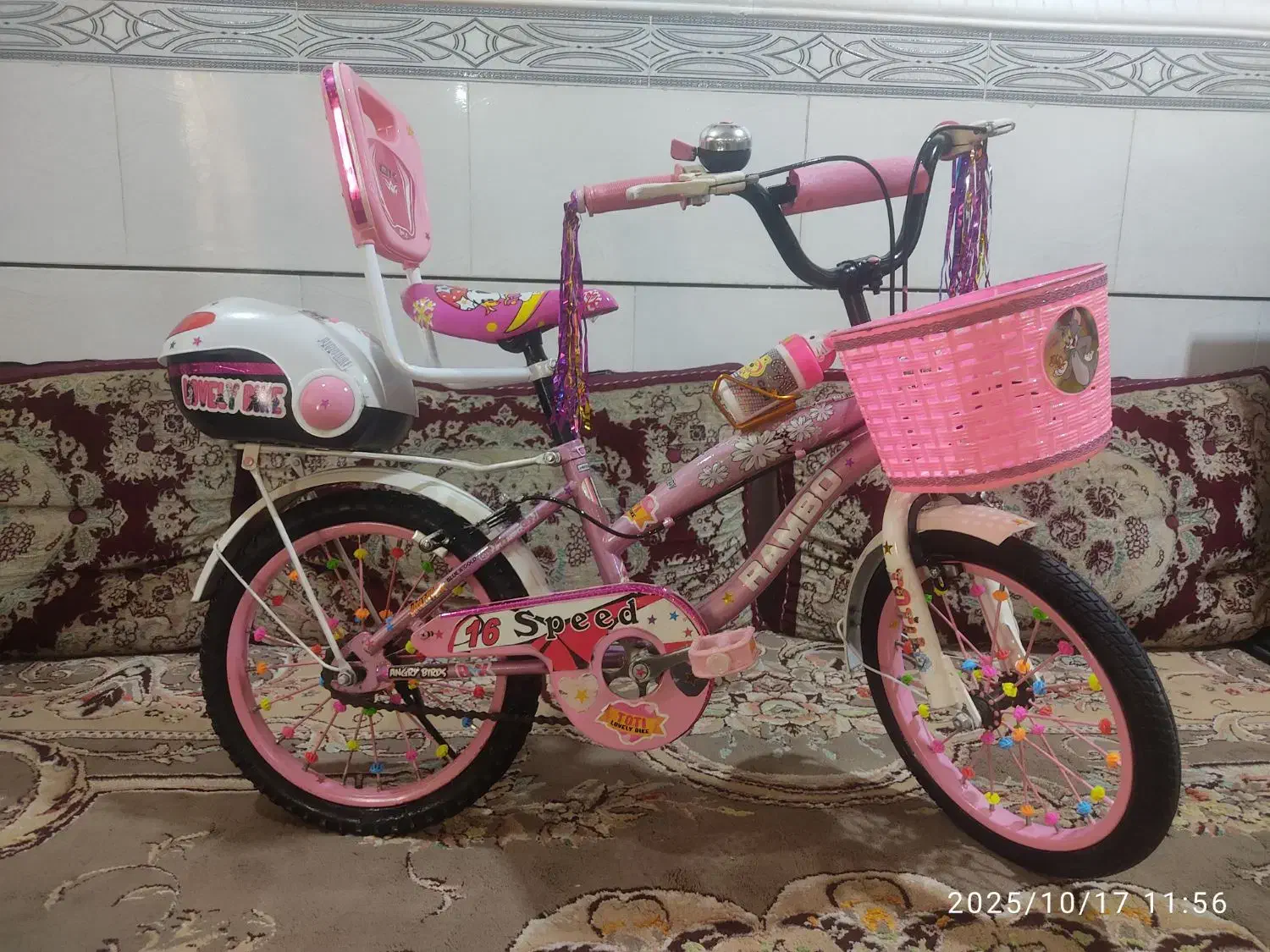 دوچرخه دخترونه سایز ۱۶|دوچرخه، اسکیت، اسکوتر|برازجان, |دیوار