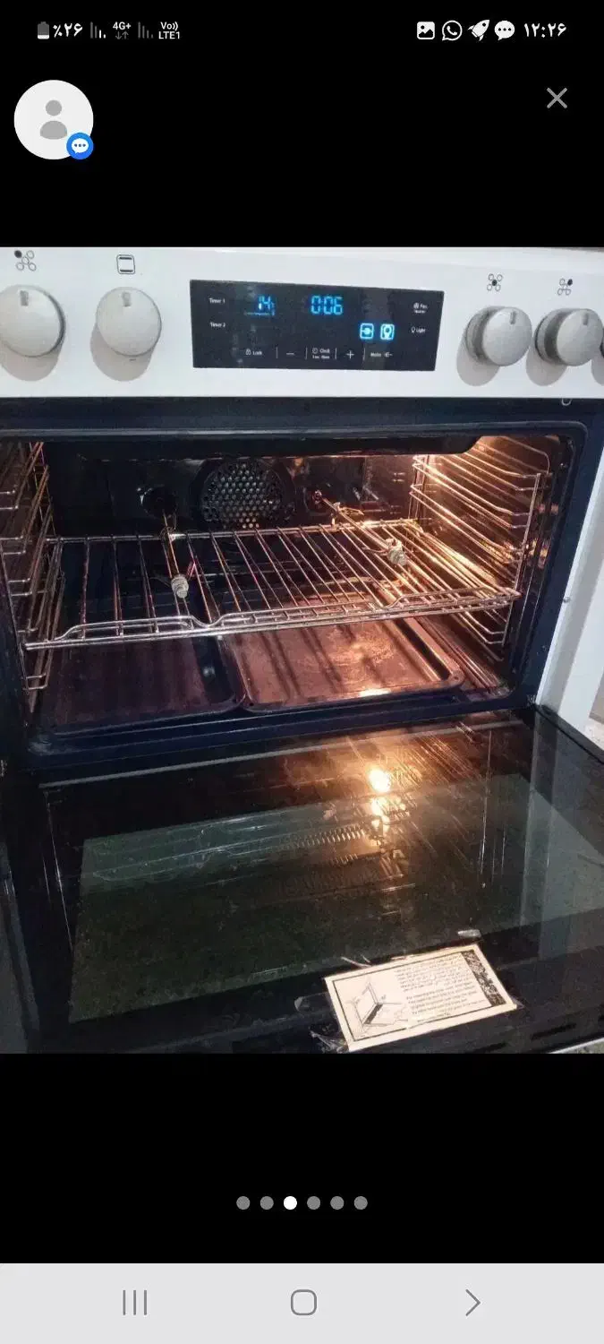 اجاق گاز ۵شعله صفحه لمسی دوو|اجاق گاز و لوازم برقی پختوپز|اصفهان, جلالیه|دیوار