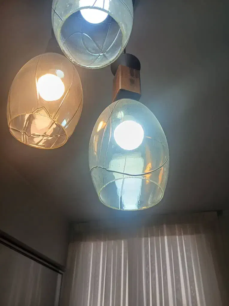 لوستر آویز ۳حبابی|لوستر و چراغ آویز|تهران, باشگاه نفت|دیوار