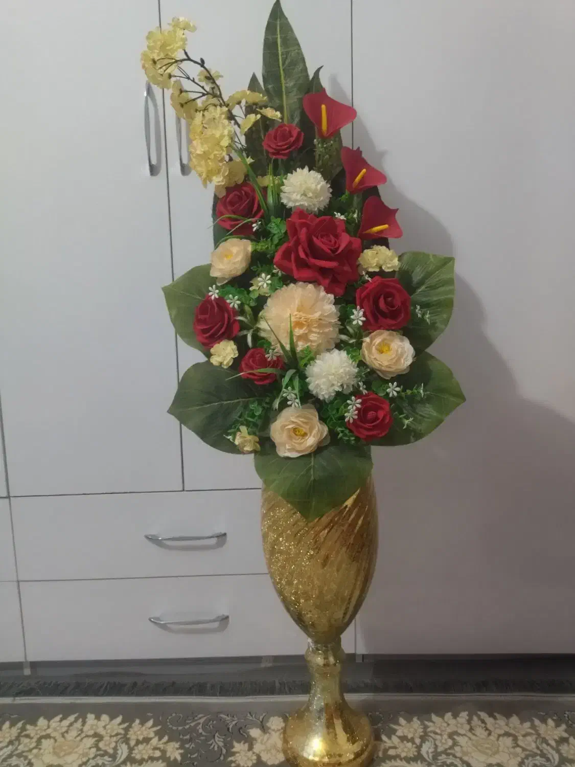 گل پایه بلند|گل مصنوعی|تربتحیدریه, شهید بهشتی|دیوار