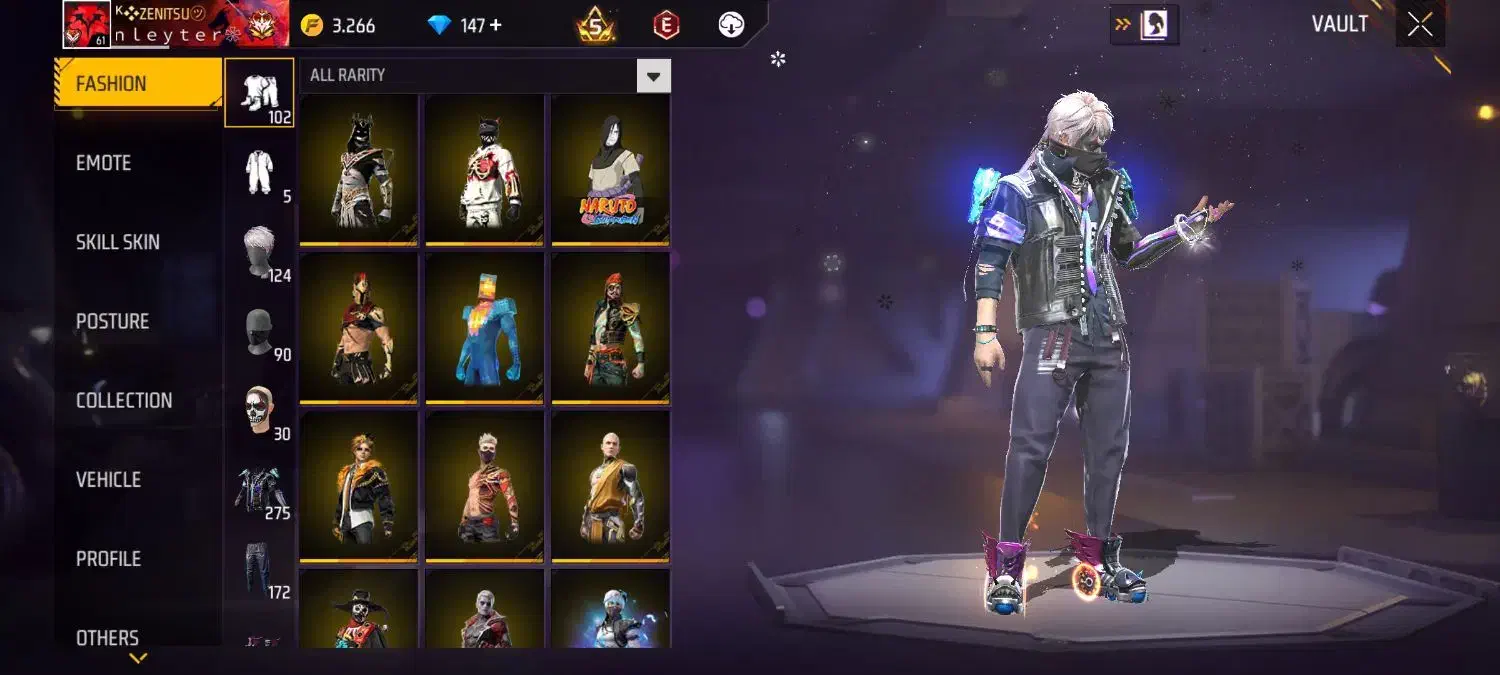 اکانت فری فایر قدیمی و فول گان|کنسول، بازی ویدئویی و آنلاین|بابل, |دیوار