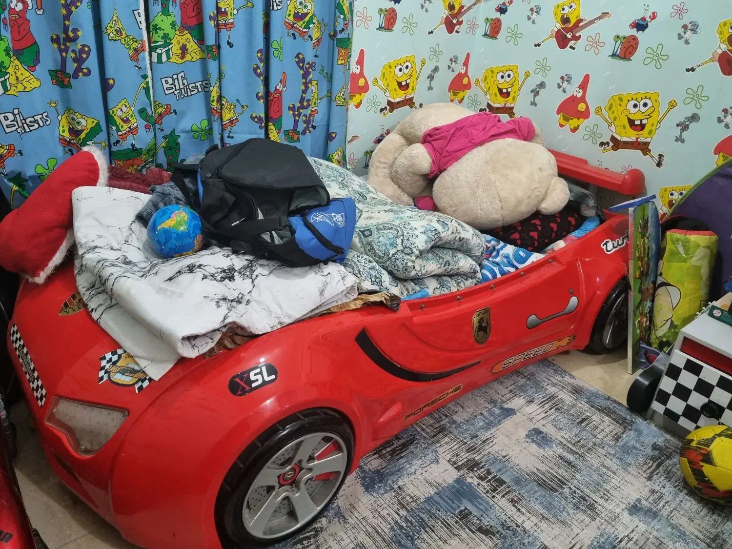 تخت خواب ماشینی|تخت و صندلی بچه|اهواز, کوی عابدی|دیوار