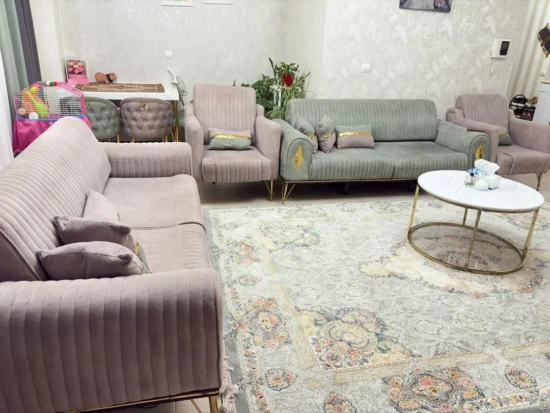 مبل راحتی تخت خواب شو و میز نهار خوری چهارنفره|مبلمان خانگی و میز عسلی|پردیس, فاز ۱|دیوار