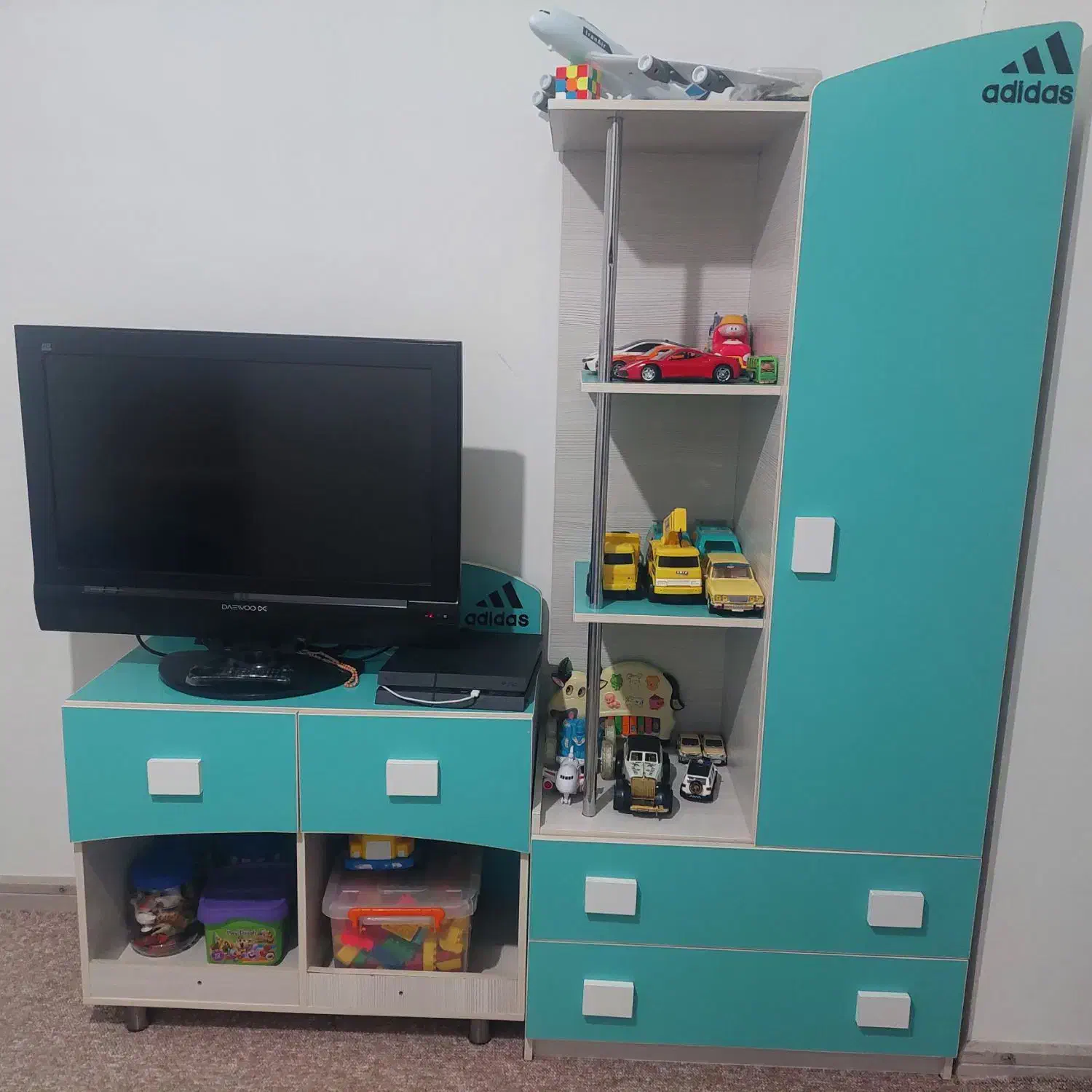 سرویس خواب کودک و نوجوان|تخت و سرویس خواب|باسمنج, |دیوار