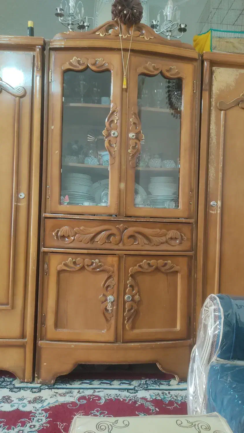 کمد سه تکه|جاکفشی، کمد، دراور|کرمان, |دیوار