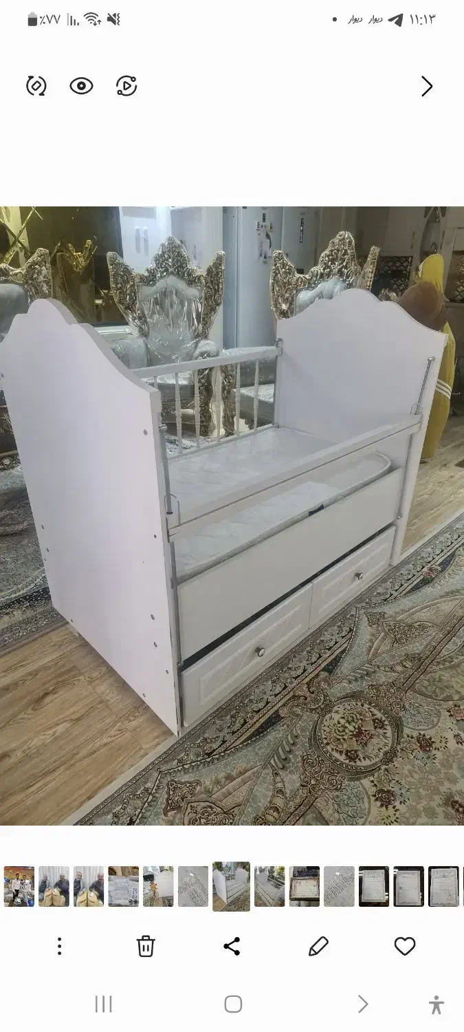 تخت خواب باتشک|تخت و صندلی بچه|صباشهر, |دیوار