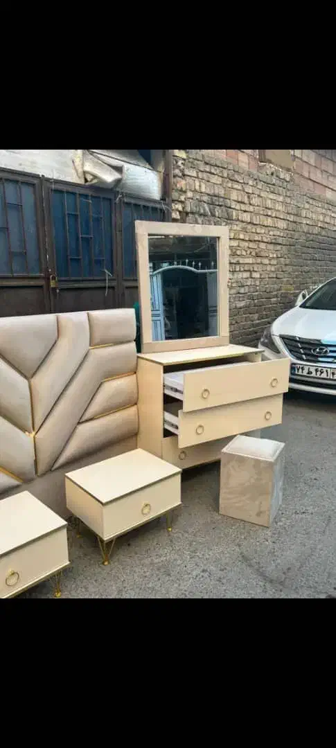 تخت خواب دونفره پارچه ای با تشک با اقساط|تخت و سرویس خواب|چابهار, |دیوار