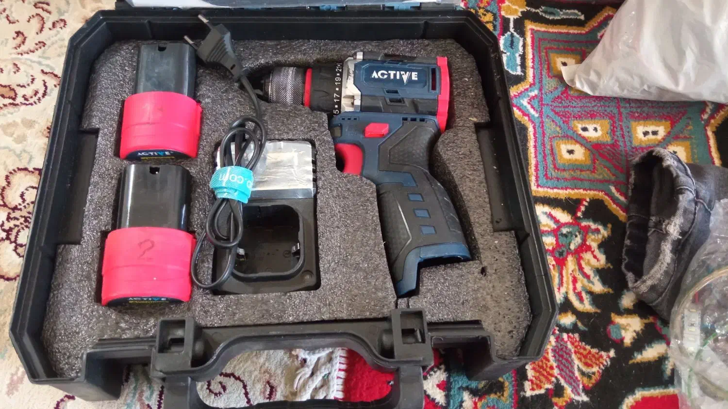 دریل شارژی موتور براسلش اکتیو|ابزارآلات|نورآباد, |دیوار