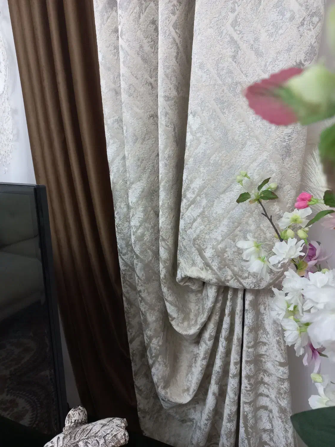 پرده پذیرایی نصف قیمت|پرده، رانر، رومیزی|تنکابن, |دیوار
