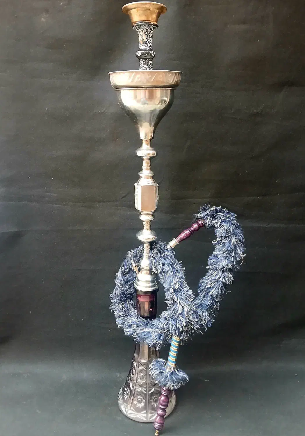 قلیان برنجی سوپاپ دار یخدان دار سنگین|کلکسیون و سرگرمی|ارومیه, |دیوار