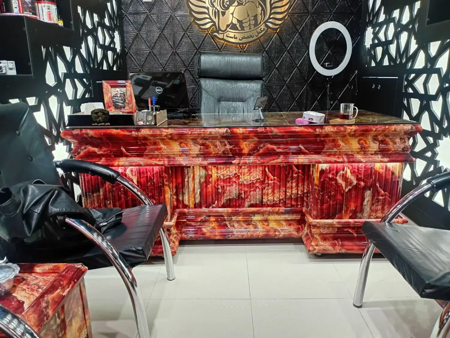 فروش ست میز مدیریتی با صندلی در حد صفر|مبلمان اداری|اشنویه, |دیوار