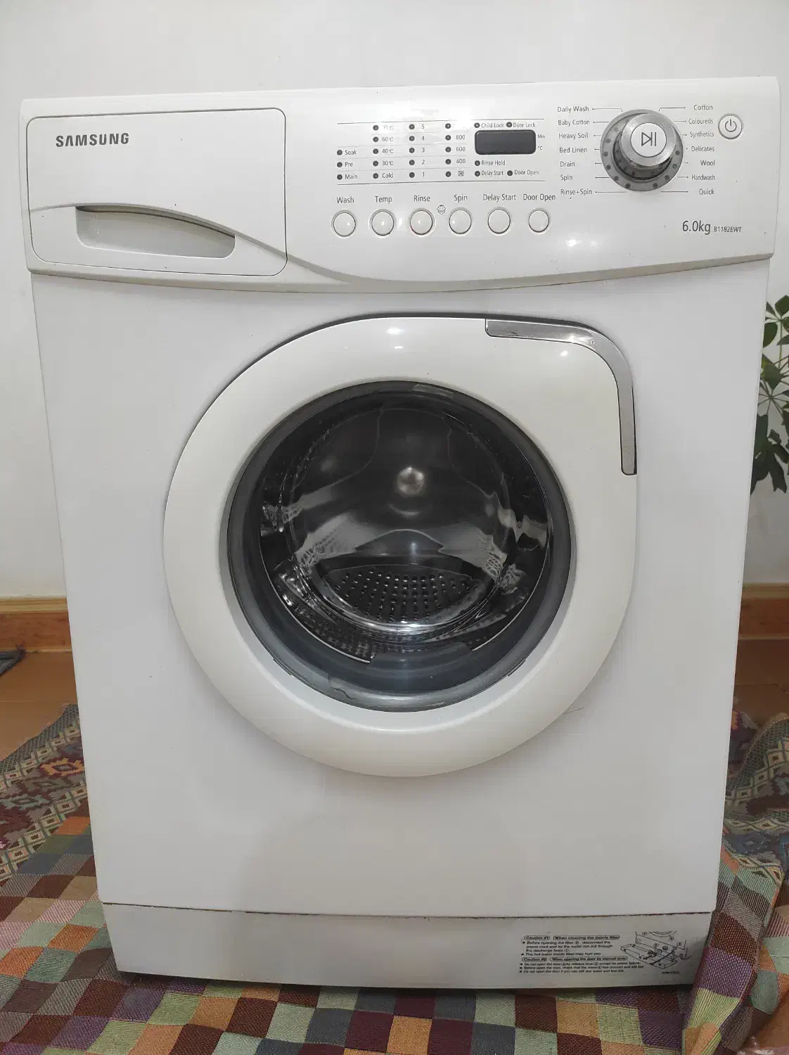 ماشین لباسشویی سامسونگ مدل B1182|ماشین لباسشویی و خشک‌کن لباس|دره شهر, |دیوار