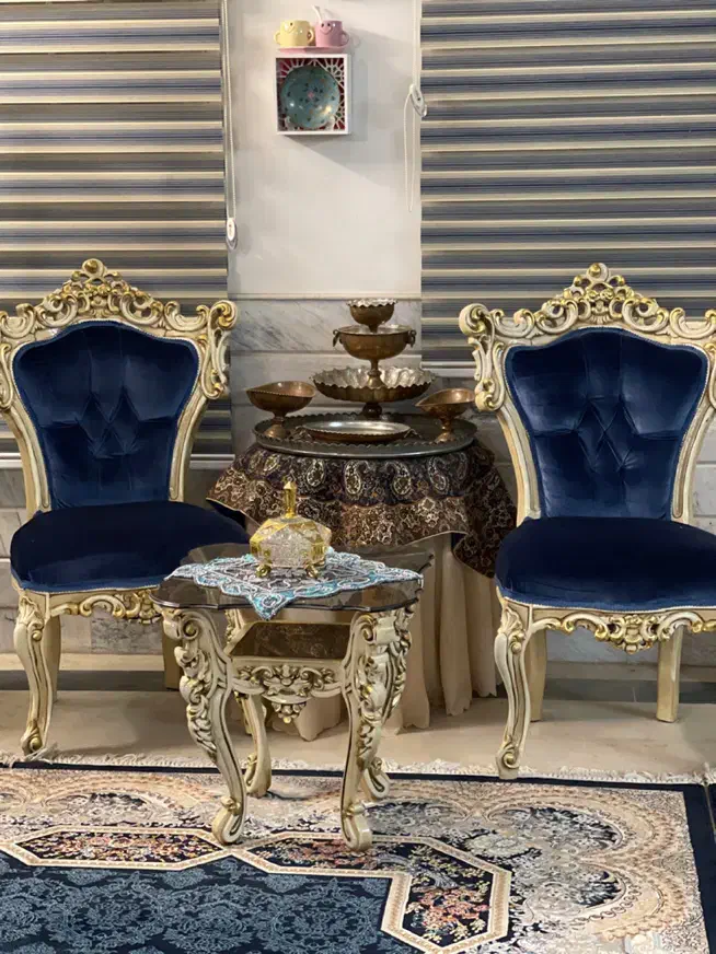 مبل استیل ۹ نفره + میز ناهارخوری ۶ نفره ست|مبلمان خانگی و میز عسلی|کاشان, ۲۲ بهمن|دیوار