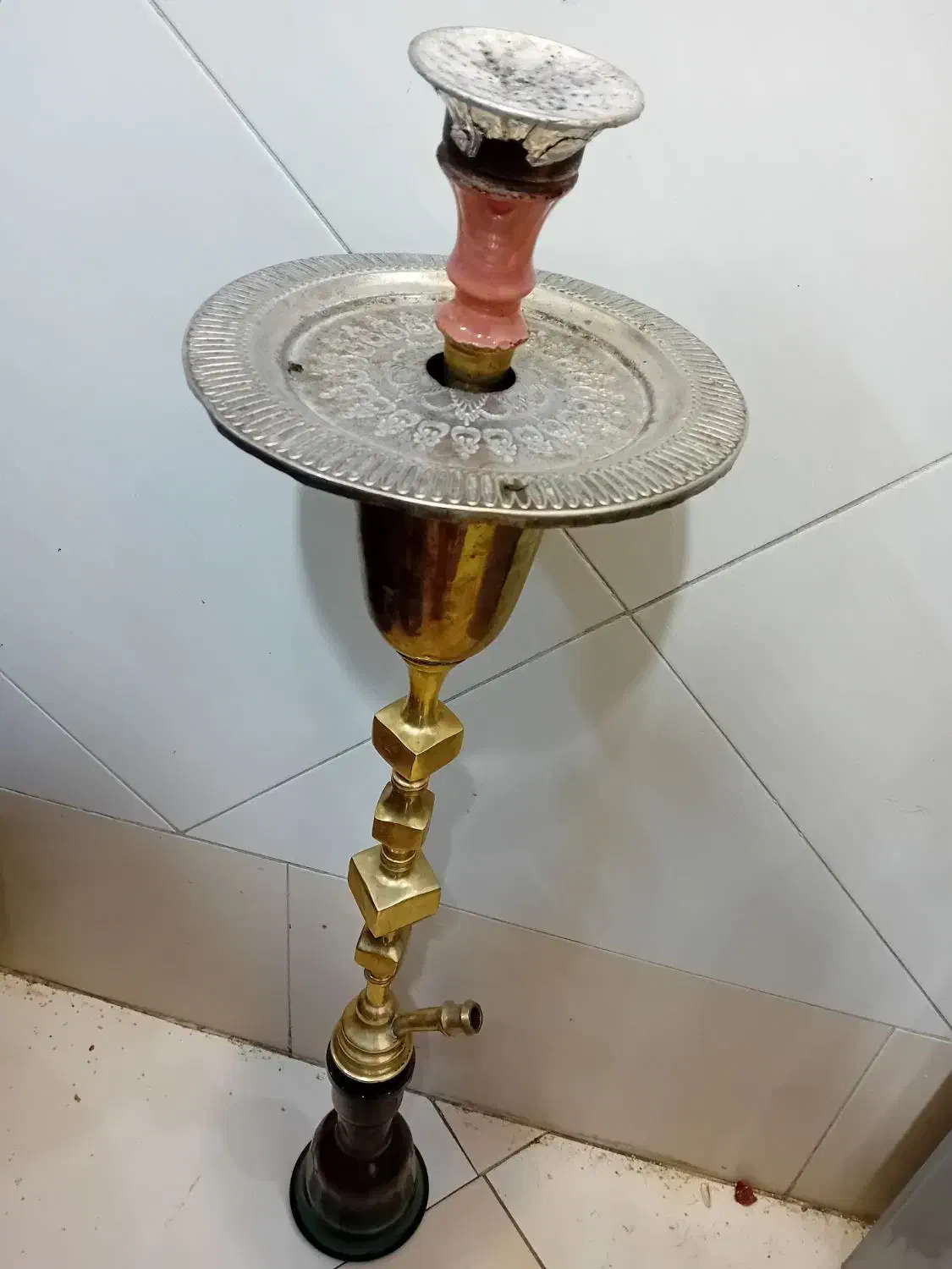 قلیون برنجی بلند|کلکسیون و سرگرمی|پاکدشت, پاکدشت (مامازند)|دیوار