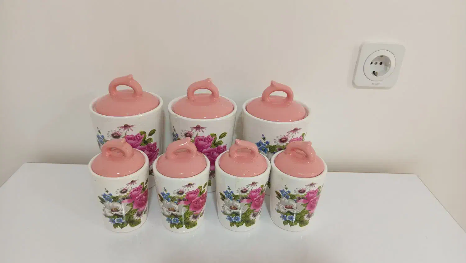 جا ادویه شیک و زیبا|ظروف نگهدارنده، پلاستیکی، یک‌بارمصرف|دلند, |دیوار