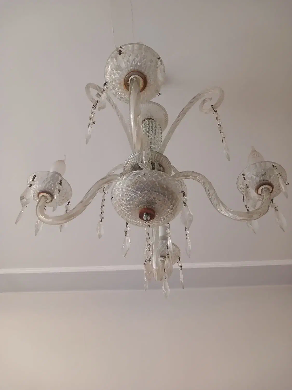 لوستر کریستالی|لوستر و چراغ آویز|تبریز, |دیوار