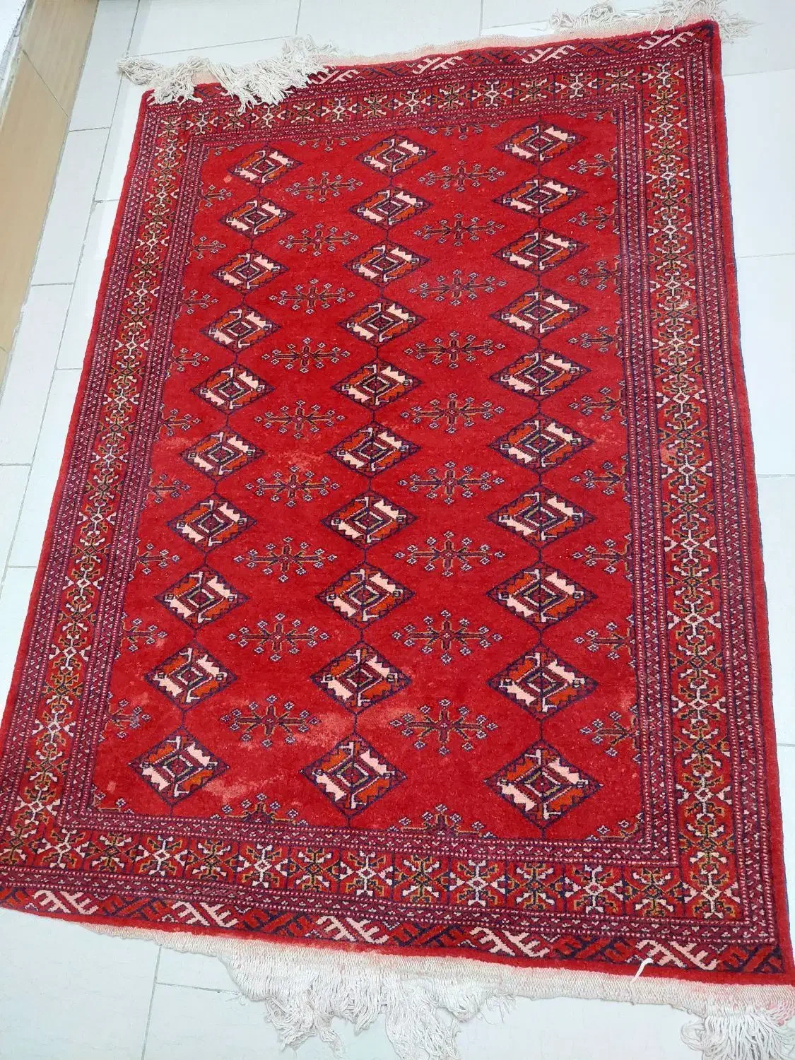 قالیچه دستباف ترکمن|فرش|تهران, امام زاده عبدالله|دیوار