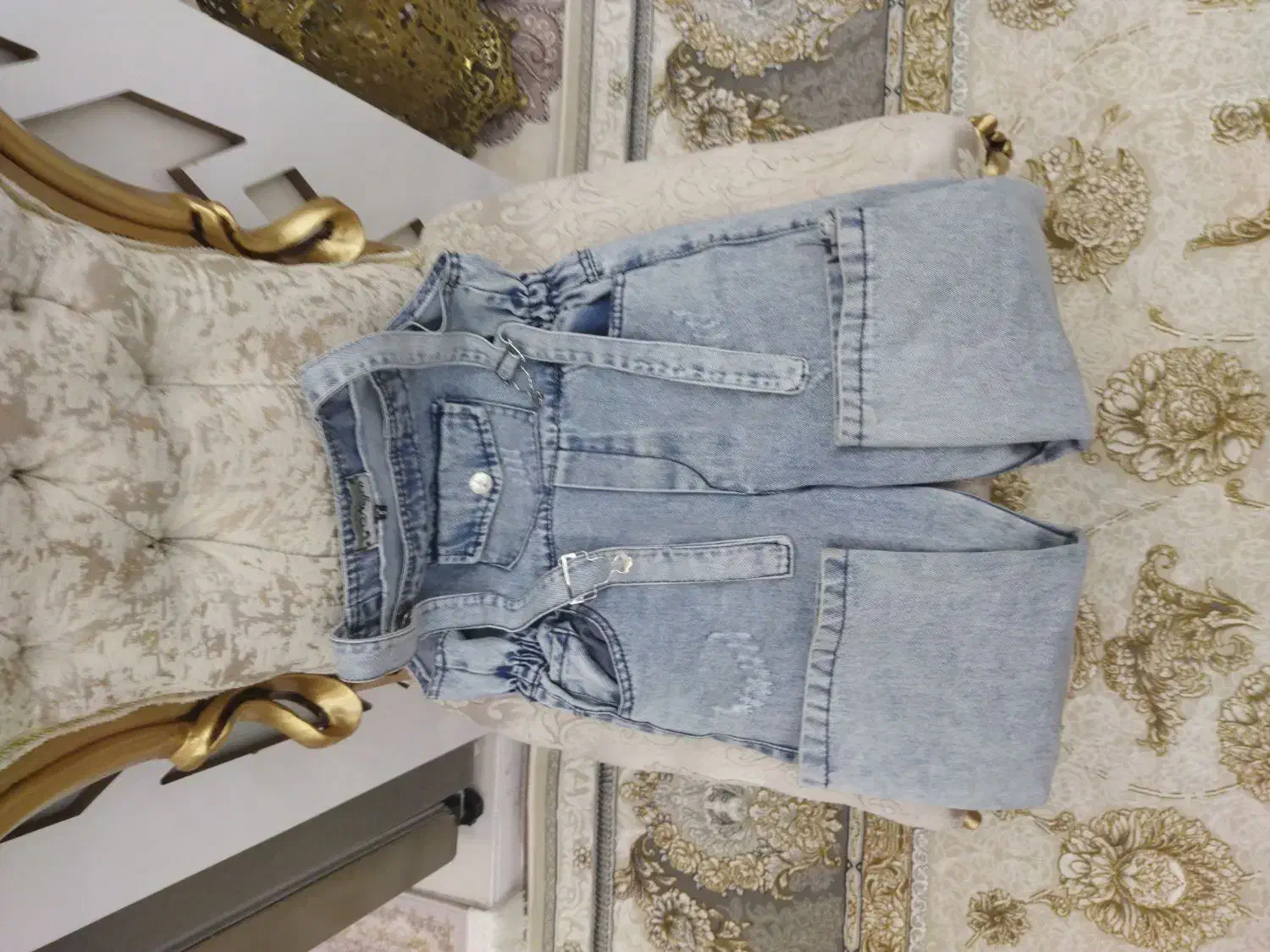 کت و شلوار لی دخترانه|کفش و لباس بچه|سهند, |دیوار