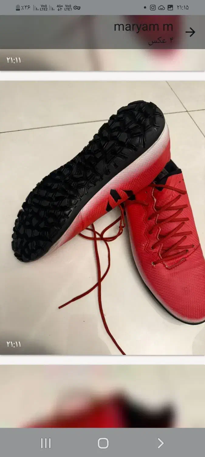 کفش فوتبال|کیف، کفش، کمربند|تهران, سازمان برنامه جنوبی|دیوار