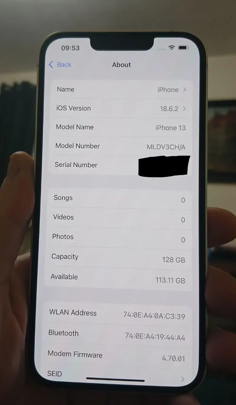 آیفون ۱۳ ۱۲۸ نرمال گارانتی دار|موبایل|کرمانشاه, |دیوار