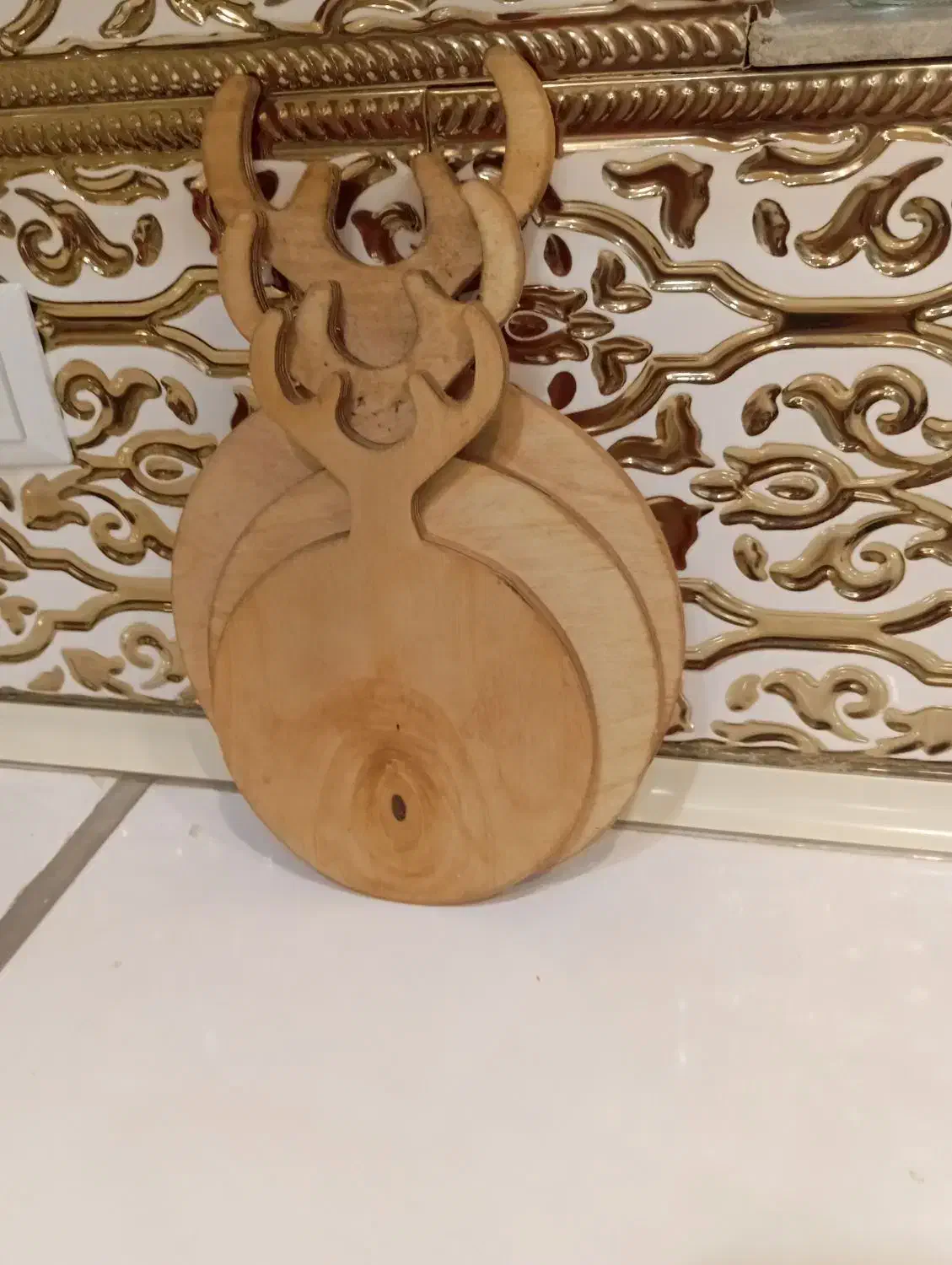 سه تیکه گرد گوزن|ظروف سرو و پذیرایی|میاندوآب, |دیوار